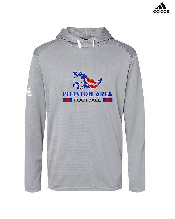 Pittston Area HS Football Stacked - Mens Adidas Hoodie