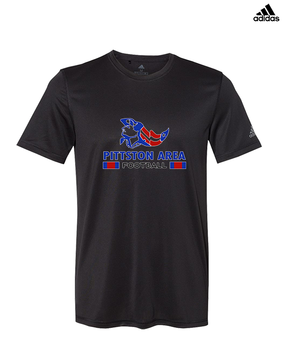 Pittston Area HS Football Stacked - Mens Adidas Performance Shirt