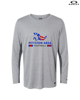 Pittston Area HS Football Stacked - Mens Oakley Longsleeve