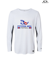 Pittston Area HS Football Stacked - Mens Oakley Longsleeve
