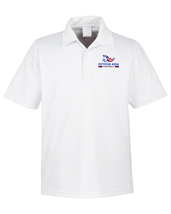Pittston Area HS Football Stacked - Mens Polo