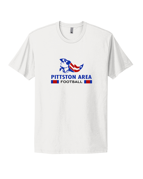 Pittston Area HS Football Stacked - Mens Select Cotton T-Shirt