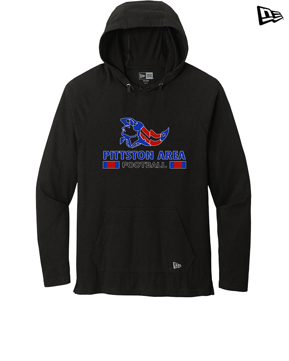 Pittston Area HS Football Stacked - New Era Tri-Blend Hoodie