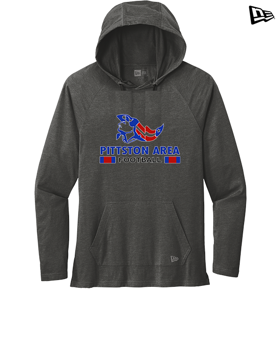 Pittston Area HS Football Stacked - New Era Tri-Blend Hoodie