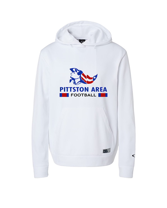 Pittston Area HS Football Stacked - Oakley Performance Hoodie