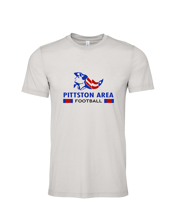 Pittston Area HS Football Stacked - Tri-Blend Shirt