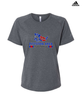 Pittston Area HS Football Stacked - Womens Adidas Performance Shirt