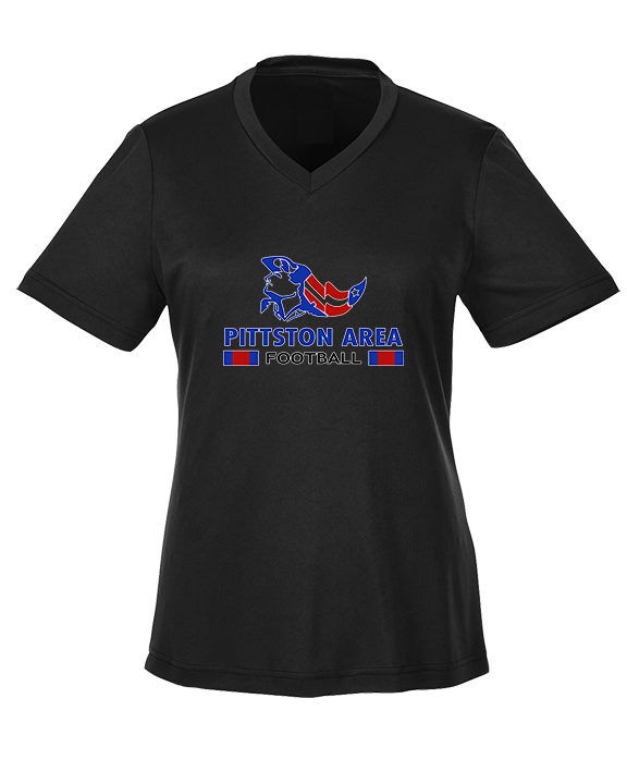Pittston Area HS Football Stacked - Womens Performance Shirt