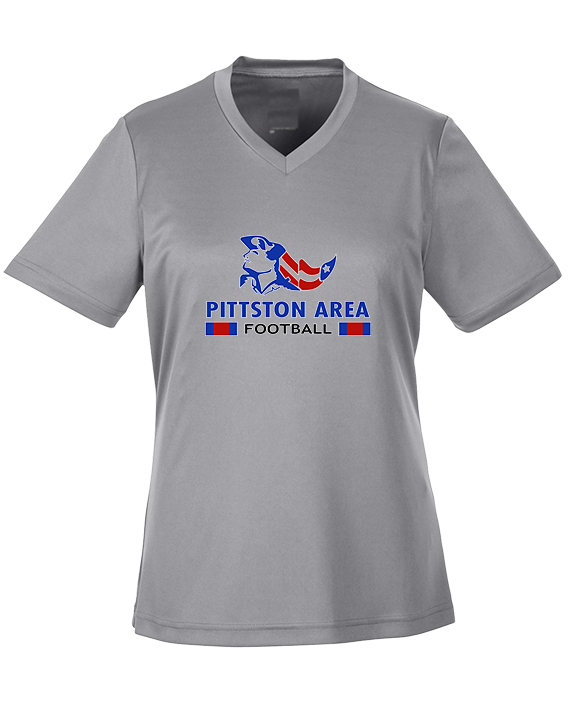 Pittston Area HS Football Stacked - Womens Performance Shirt
