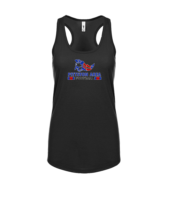 Pittston Area HS Football Stacked - Womens Tank Top
