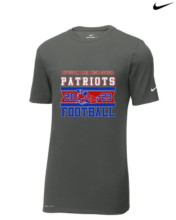 Pittston Area HS Football Stamp - Mens Nike Cotton Poly Tee
