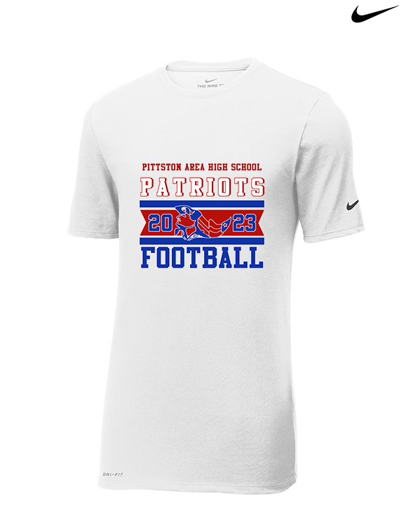 Pittston Area HS Football Stamp - Mens Nike Cotton Poly Tee