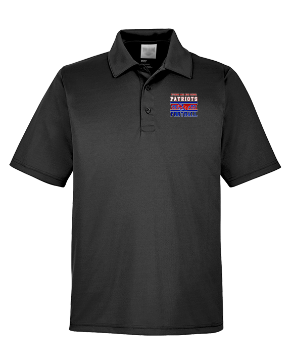 Pittston Area HS Football Stamp - Mens Polo