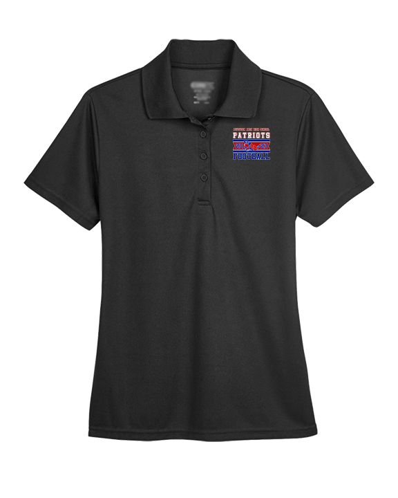 Pittston Area HS Football Stamp - Womens Polo