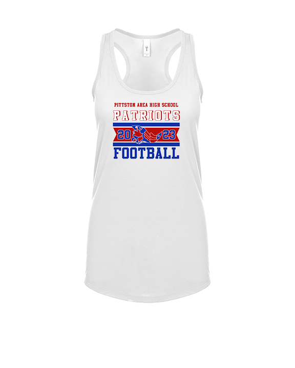 Pittston Area HS Football Stamp - Womens Tank Top