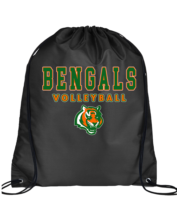 Plainfield East HS Boys Volleyball Block - Drawstring Bag