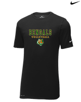 Plainfield East HS Boys Volleyball Block - Mens Nike Cotton Poly Tee