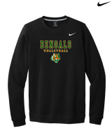 Plainfield East HS Boys Volleyball Block - Mens Nike Crewneck