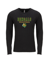 Plainfield East HS Boys Volleyball Block - Tri-Blend Long Sleeve