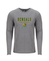 Plainfield East HS Boys Volleyball Block - Tri-Blend Long Sleeve