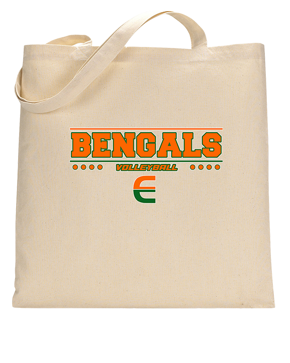 Plainfield East HS Boys Volleyball Border - Tote