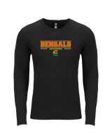 Plainfield East HS Boys Volleyball Border - Tri-Blend Long Sleeve
