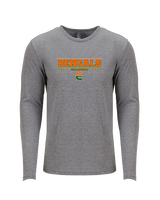Plainfield East HS Boys Volleyball Border - Tri-Blend Long Sleeve