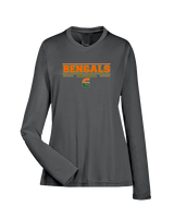 Plainfield East HS Boys Volleyball Border - Womens Performance Longsleeve