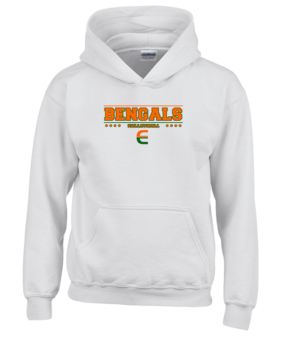 Plainfield East HS Boys Volleyball Border - Youth Hoodie