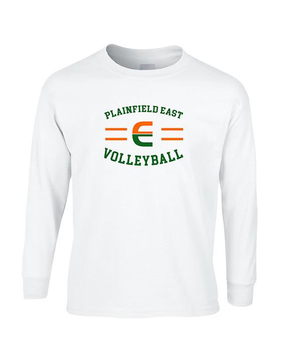 Plainfield East HS Boys Volleyball Curve - Cotton Longsleeve