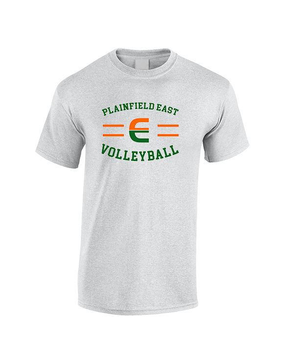 Plainfield East HS Boys Volleyball Curve - Cotton T-Shirt