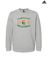 Plainfield East HS Boys Volleyball Curve - Mens Adidas Crewneck