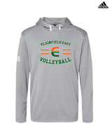 Plainfield East HS Boys Volleyball Curve - Mens Adidas Hoodie