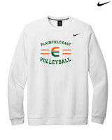 Plainfield East HS Boys Volleyball Curve - Mens Nike Crewneck