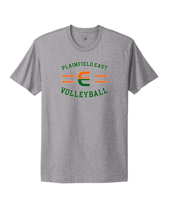 Plainfield East HS Boys Volleyball Curve - Mens Select Cotton T-Shirt
