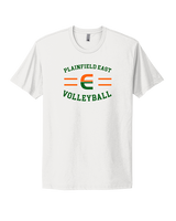 Plainfield East HS Boys Volleyball Curve - Mens Select Cotton T-Shirt