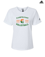 Plainfield East HS Boys Volleyball Curve - Womens Adidas Performance Shirt
