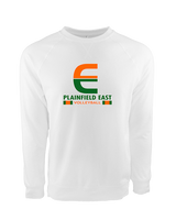 Plainfield East HS Boys Volleyball Stacked - Crewneck Sweatshirt