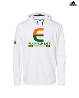 Plainfield East HS Boys Volleyball Stacked - Mens Adidas Hoodie