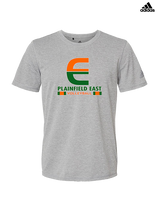 Plainfield East HS Boys Volleyball Stacked - Mens Adidas Performance Shirt