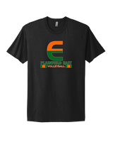 Plainfield East HS Boys Volleyball Stacked - Mens Select Cotton T-Shirt