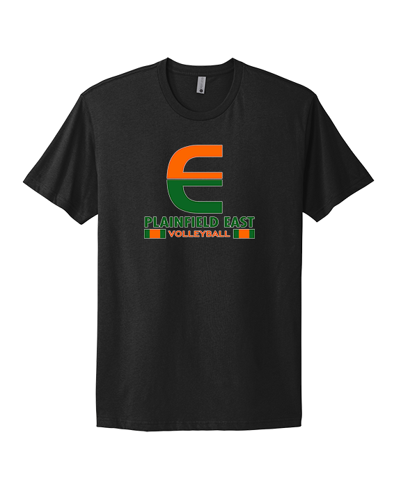 Plainfield East HS Boys Volleyball Stacked - Mens Select Cotton T-Shirt