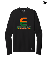 Plainfield East HS Boys Volleyball Stacked - New Era Performance Long Sleeve