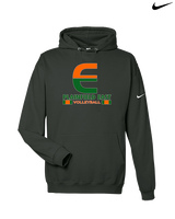 Plainfield East HS Boys Volleyball Stacked - Nike Club Fleece Hoodie