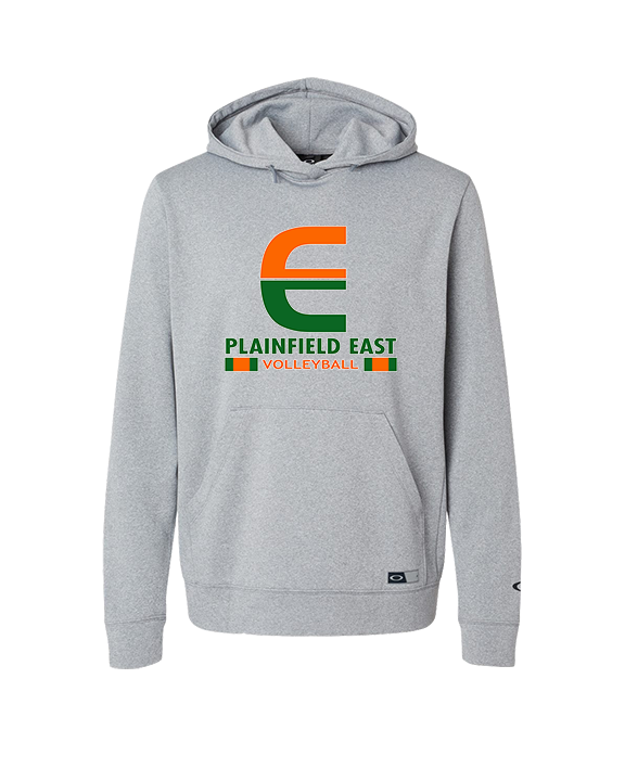 Plainfield East HS Boys Volleyball Stacked - Oakley Performance Hoodie