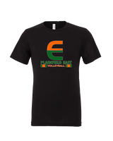 Plainfield East HS Boys Volleyball Stacked - Tri-Blend Shirt