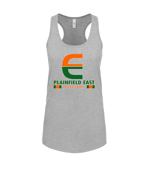 Plainfield East HS Boys Volleyball Stacked - Womens Tank Top
