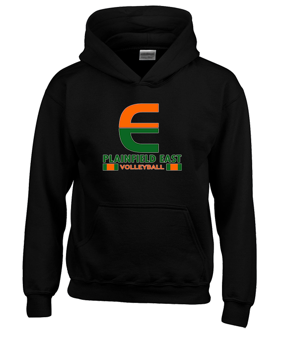 Plainfield East HS Boys Volleyball Stacked - Youth Hoodie