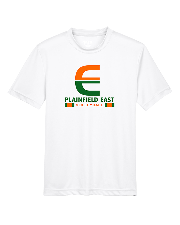 Plainfield East HS Boys Volleyball Stacked - Youth Performance Shirt