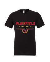 Plainfield HS Football Design - Tri-Blend Shirt